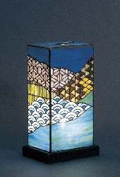 日本の文様のランプ