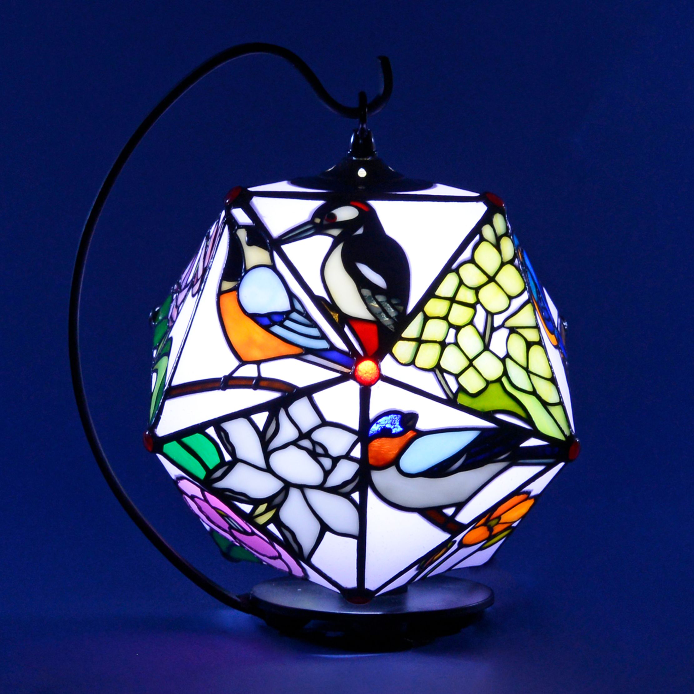 ステンドグラス 花 スタンドランプ 花鳥 四季