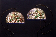 萩と鳥のランプ