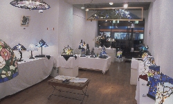 花鳥輪舞ステンドグラス展示会風景