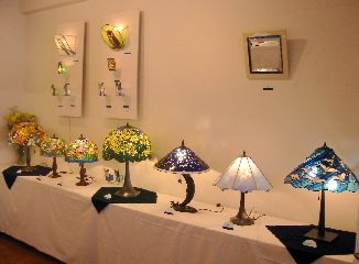 花鳥輪舞ステンドグラス展示会風景