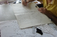 ステンドグラスのデザイン画チーフ