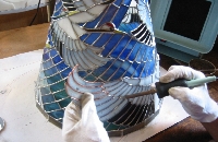 ガラスのハンダ付け